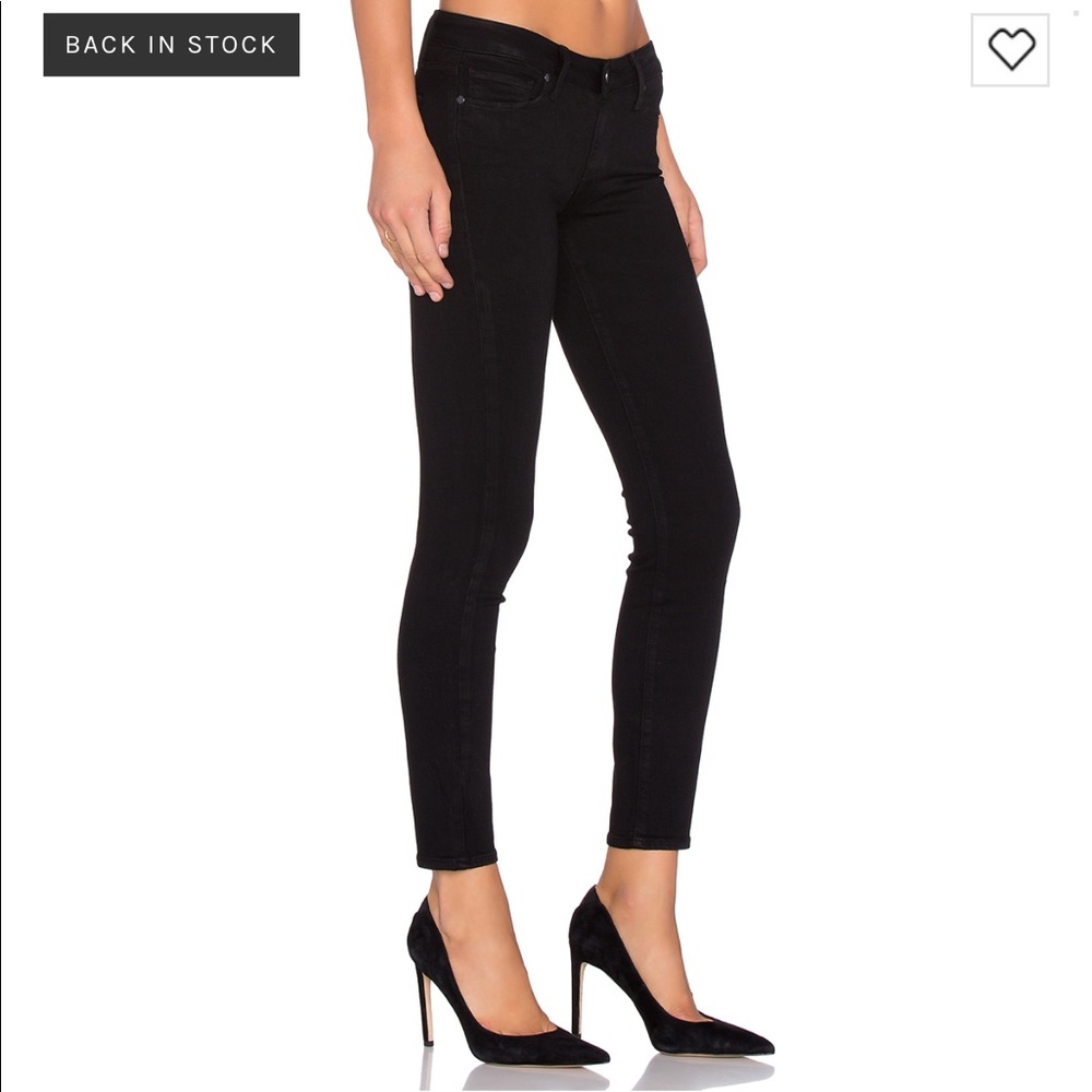 Paige Verdugo Ankle Skinny in Black Shadow