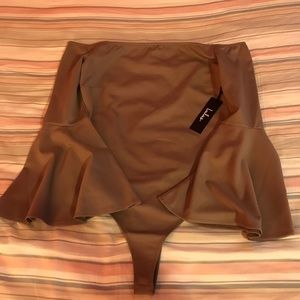 Lulu’s off the shoulder bodysuit