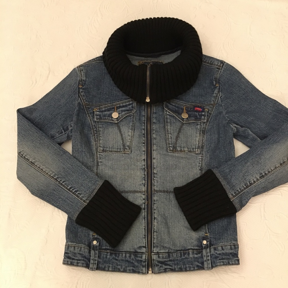 Stretch denim jacket. - Picture 2 of 8
