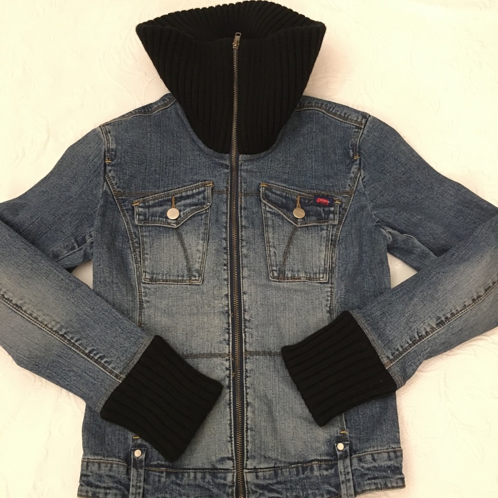 Stretch denim jacket. - Picture 6 of 8