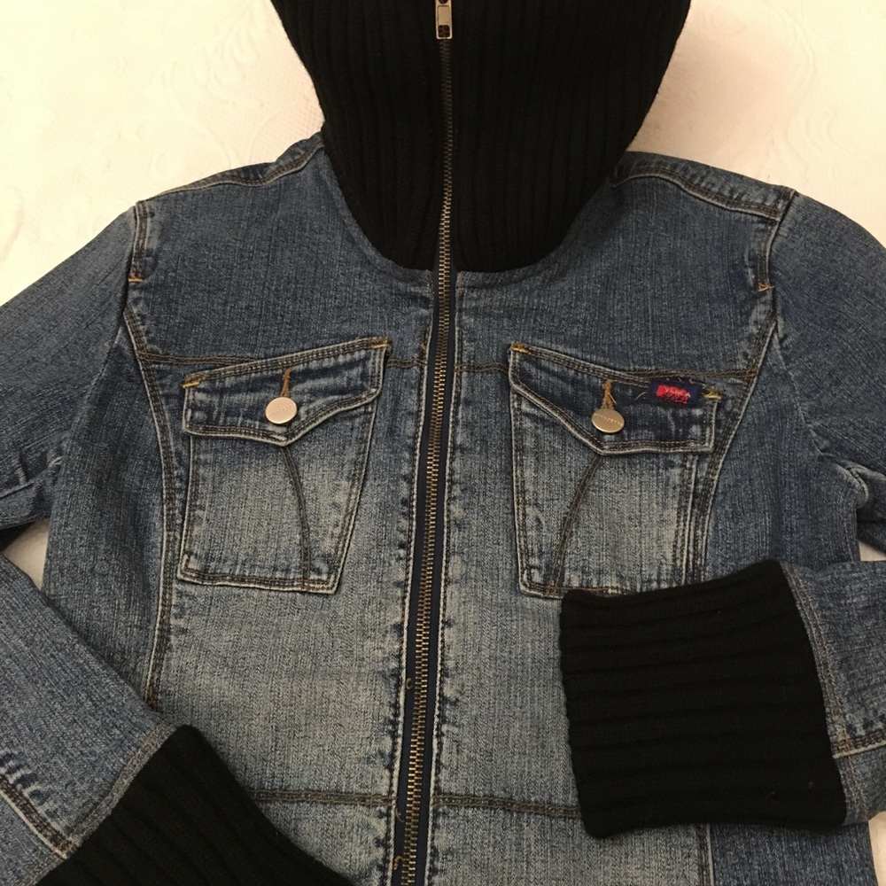 Stretch denim jacket. - Picture 7 of 8
