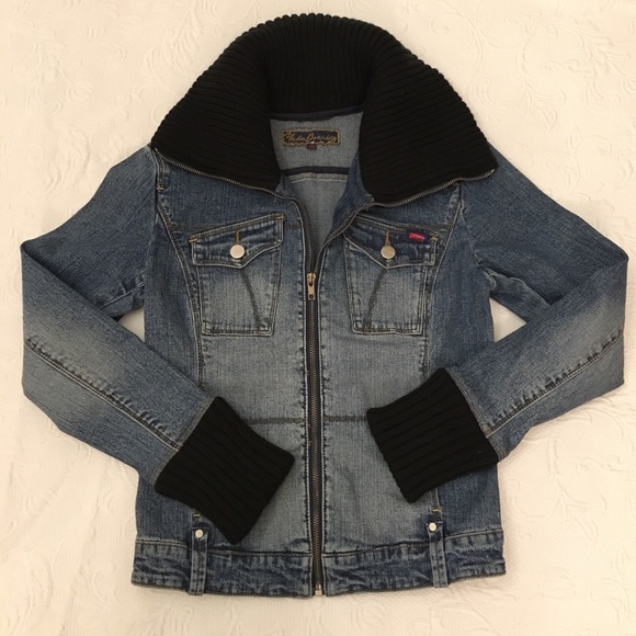 Stretch denim jacket. - Picture 1 of 8