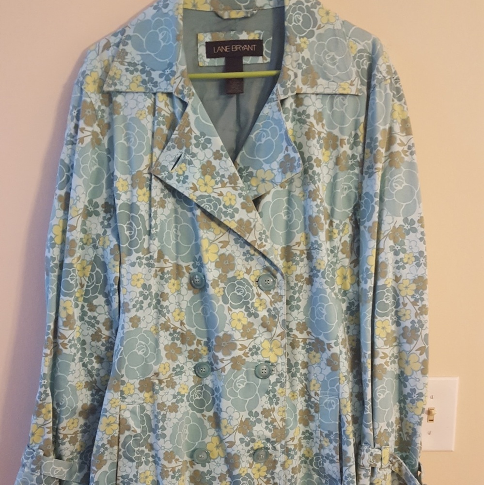 Floral Trench Coat Jacket