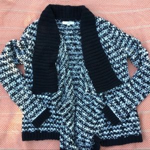 LOFT Knitted Draped Open Front Sweater Cardigan LOFT Knitted Draped Open Front Sweater Cardigan