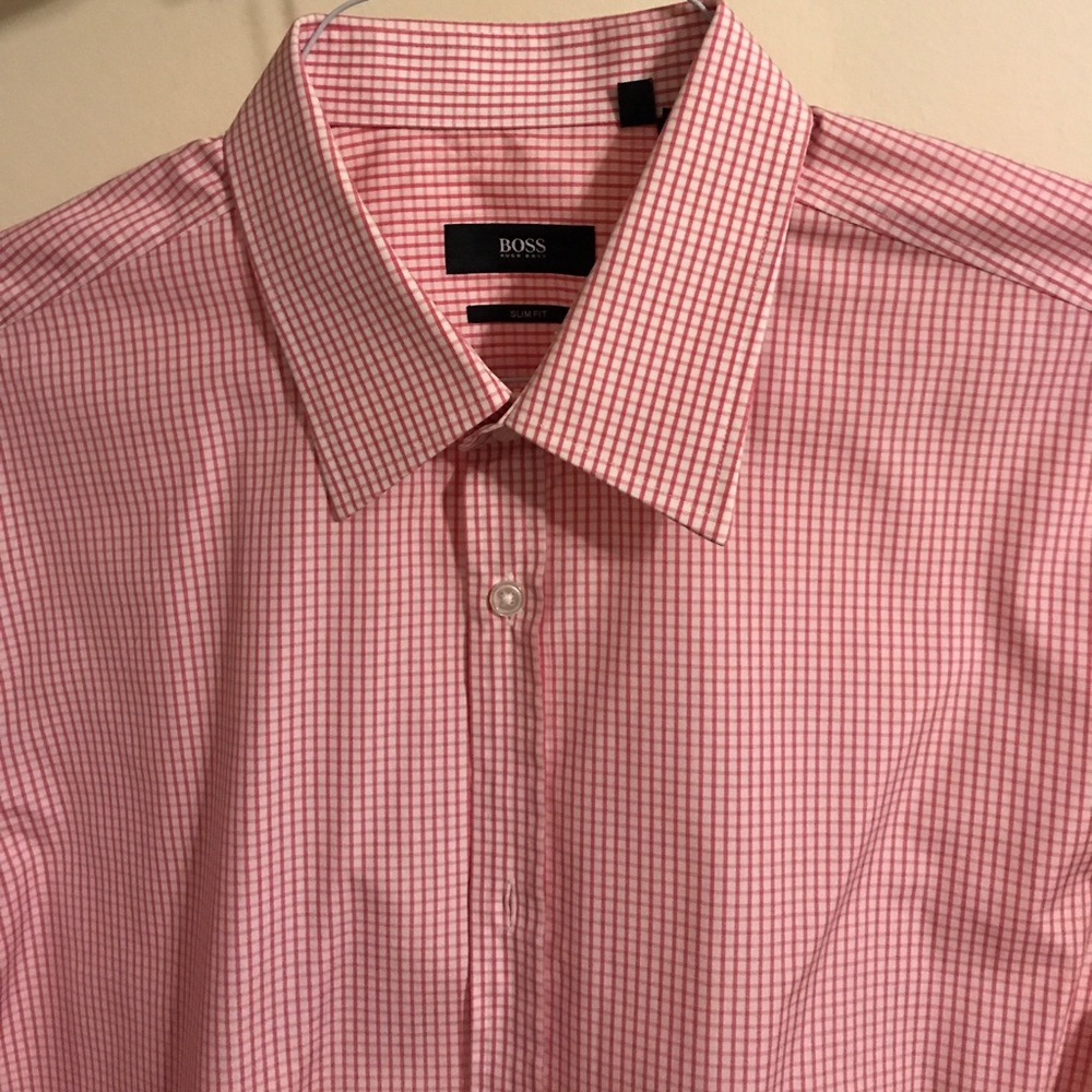 Hugo Boss slim fit long sleeved dress shirt