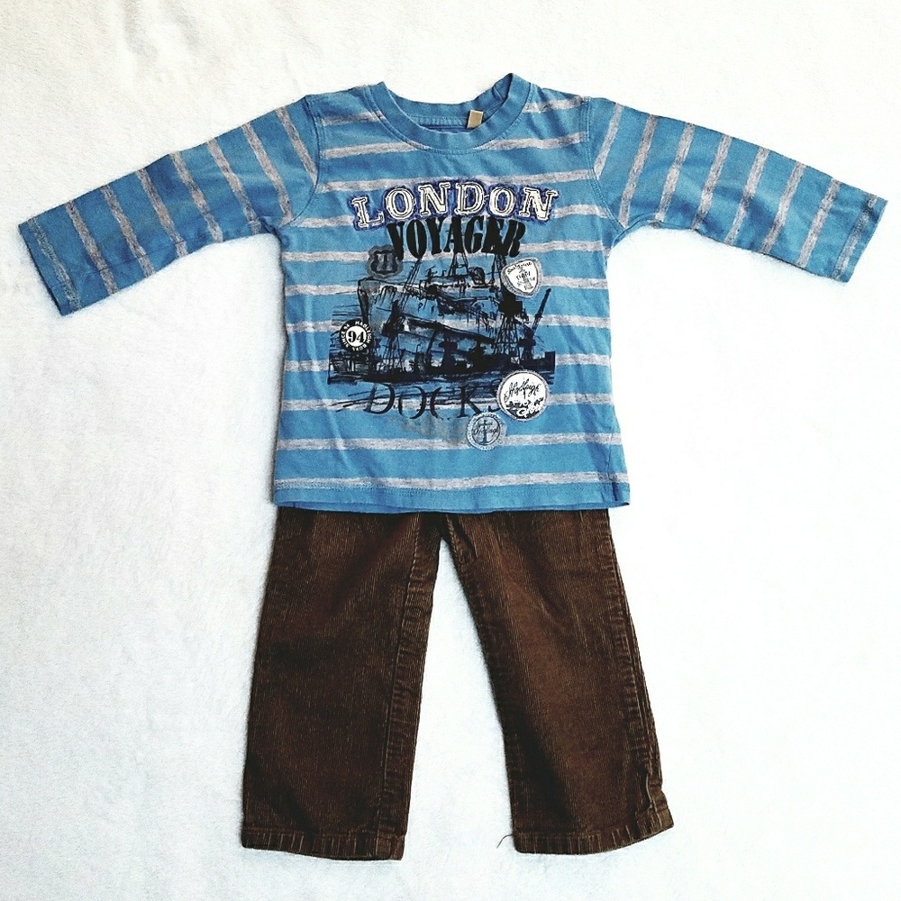 Corduroy pants & top