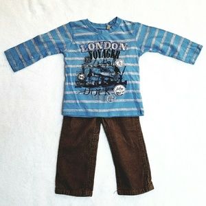 Corduroy pants & top