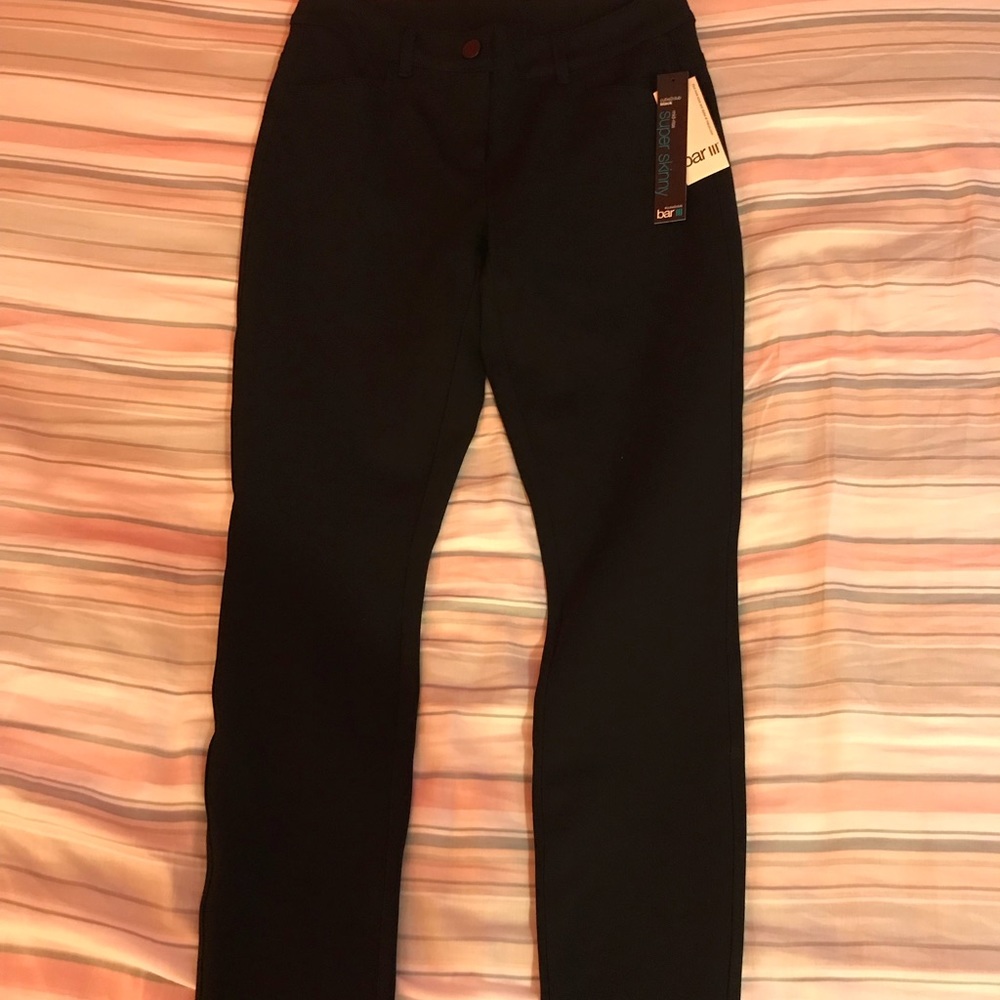 Bar III mid rise super skinny pant