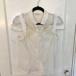 Anthropologie Leifsdottir Lacey Blouse