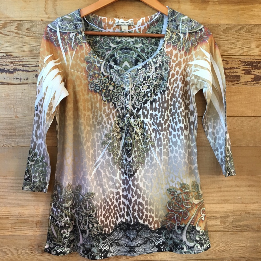 Three Quarter Sleeves Blouse