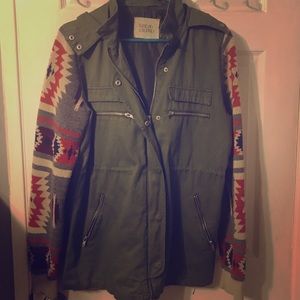 Tribal sleeve print jacket