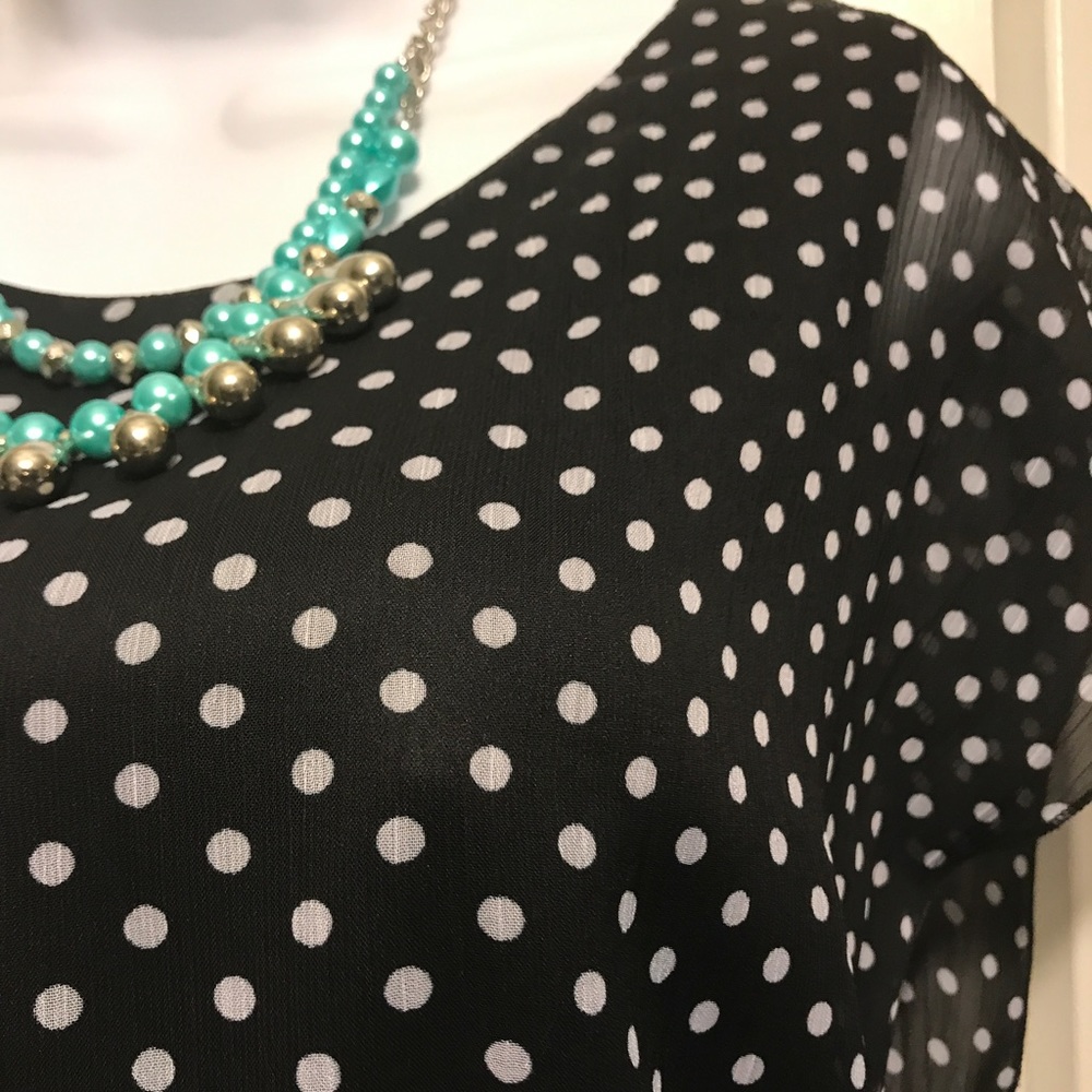 🦋Sheer Polka for dress.🦋