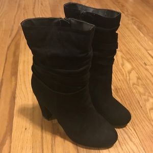 Black heeled boots/booties Black heeled boots/booties