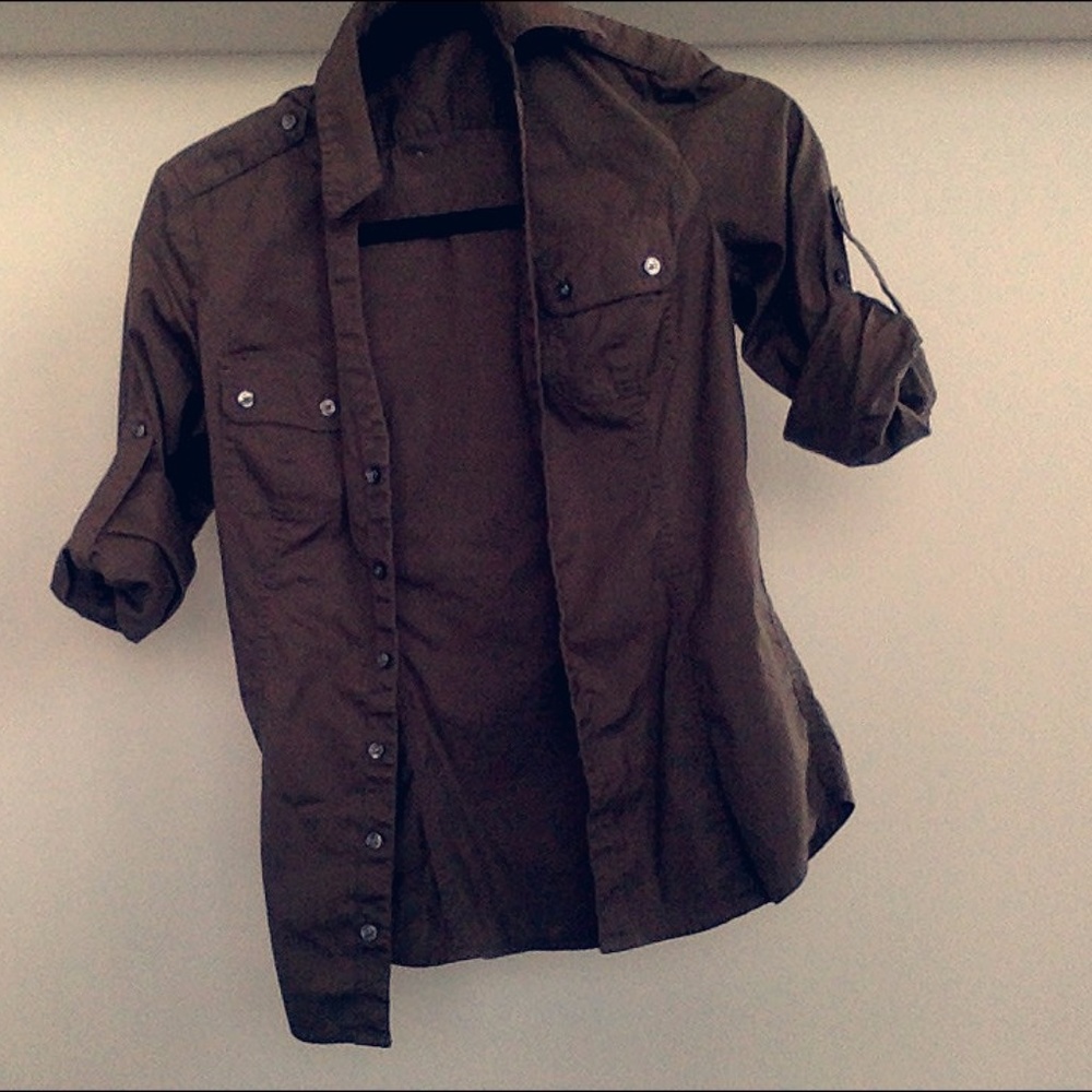 Dark Green Collared Shirt