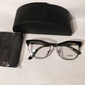 New Prada eyeglasses cat eye Black havana New Prada eyeglasses cat eye Black havana