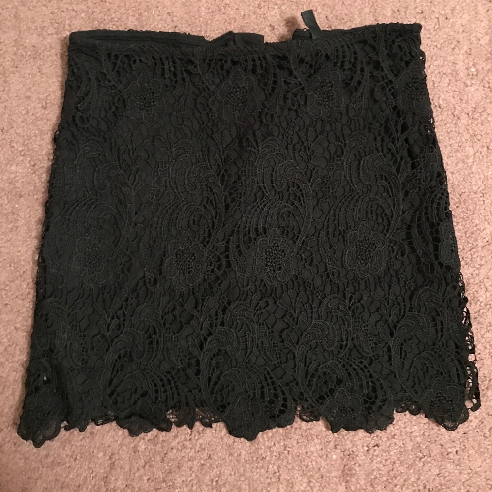 Black Lace Skirt