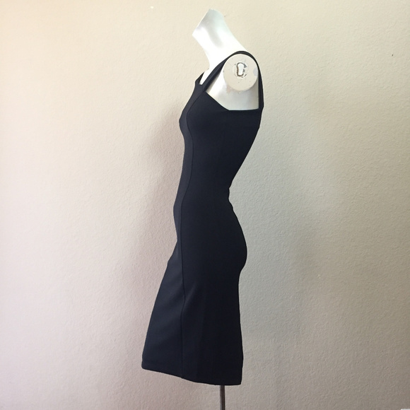 Lavish Alice Black Bodycon Mini Midi Dress - Picture 3 of 8