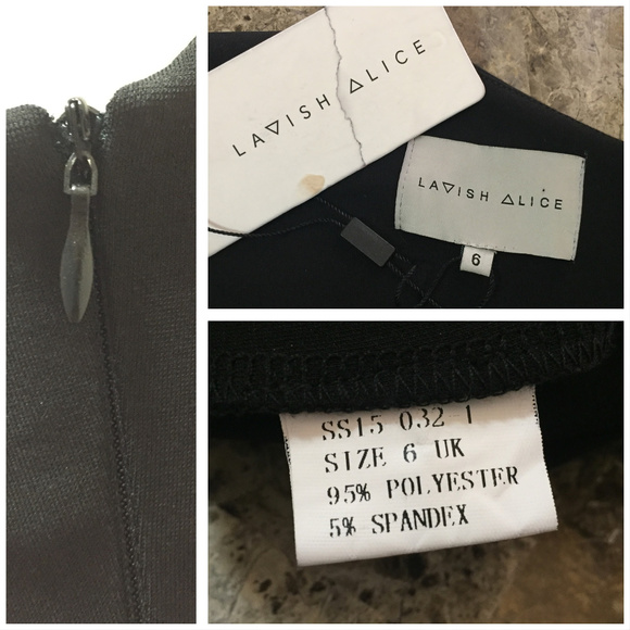 Lavish Alice Black Bodycon Mini Midi Dress - Picture 5 of 8