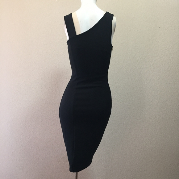Lavish Alice Black Bodycon Mini Midi Dress - Picture 4 of 8