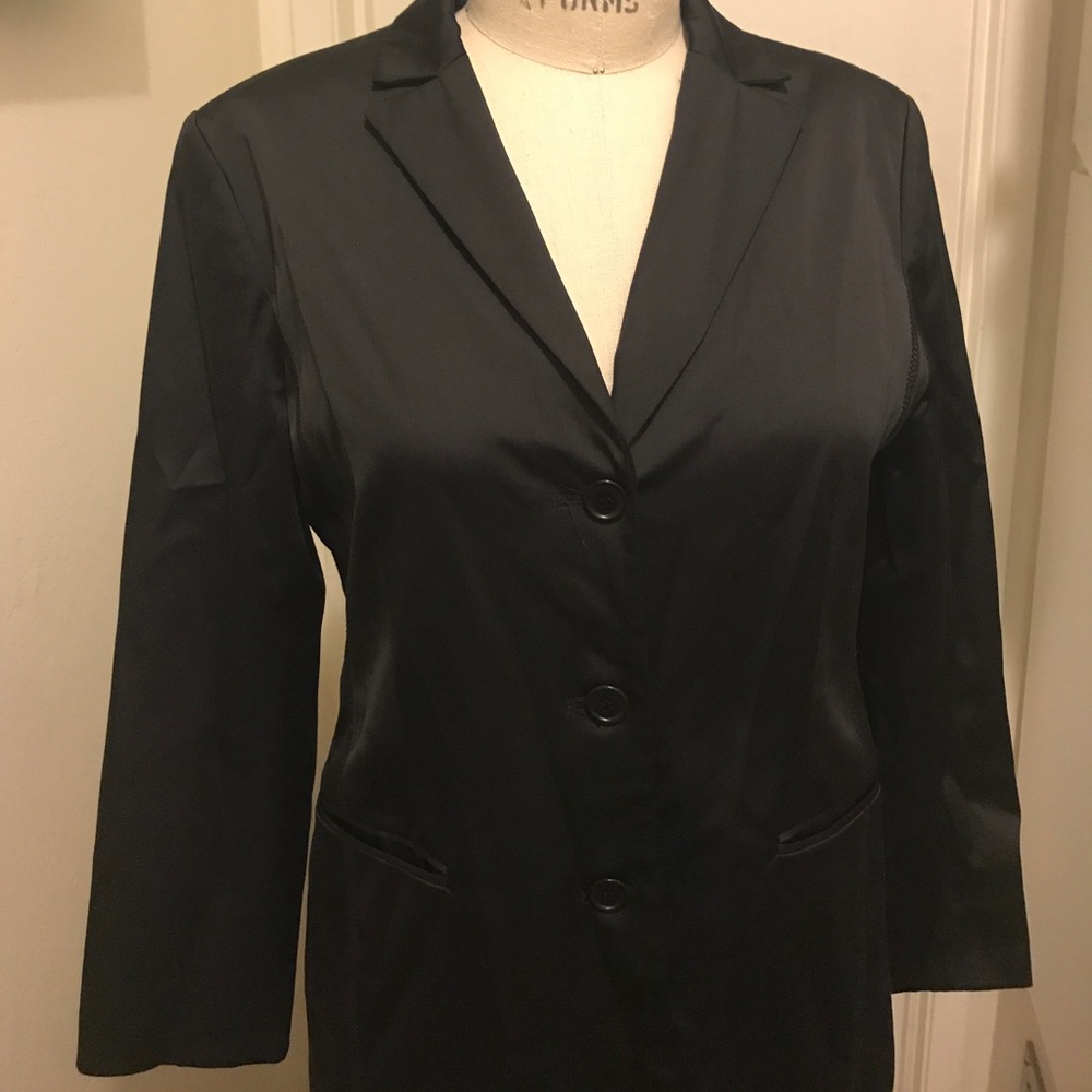 BCBG Black Evening Coat