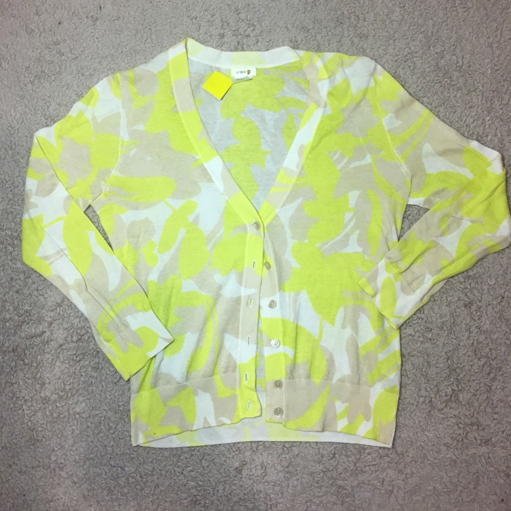 J.crew button up sweater. small.