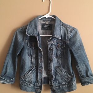 Loft dark denim jean jacket