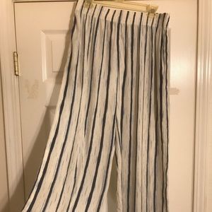 GRAVER STUDIO WIDE LEG STRIP PANTS SIZE 14-16