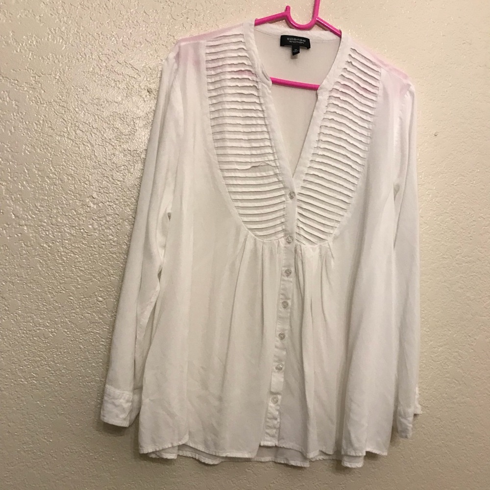 White Long sleeve Top