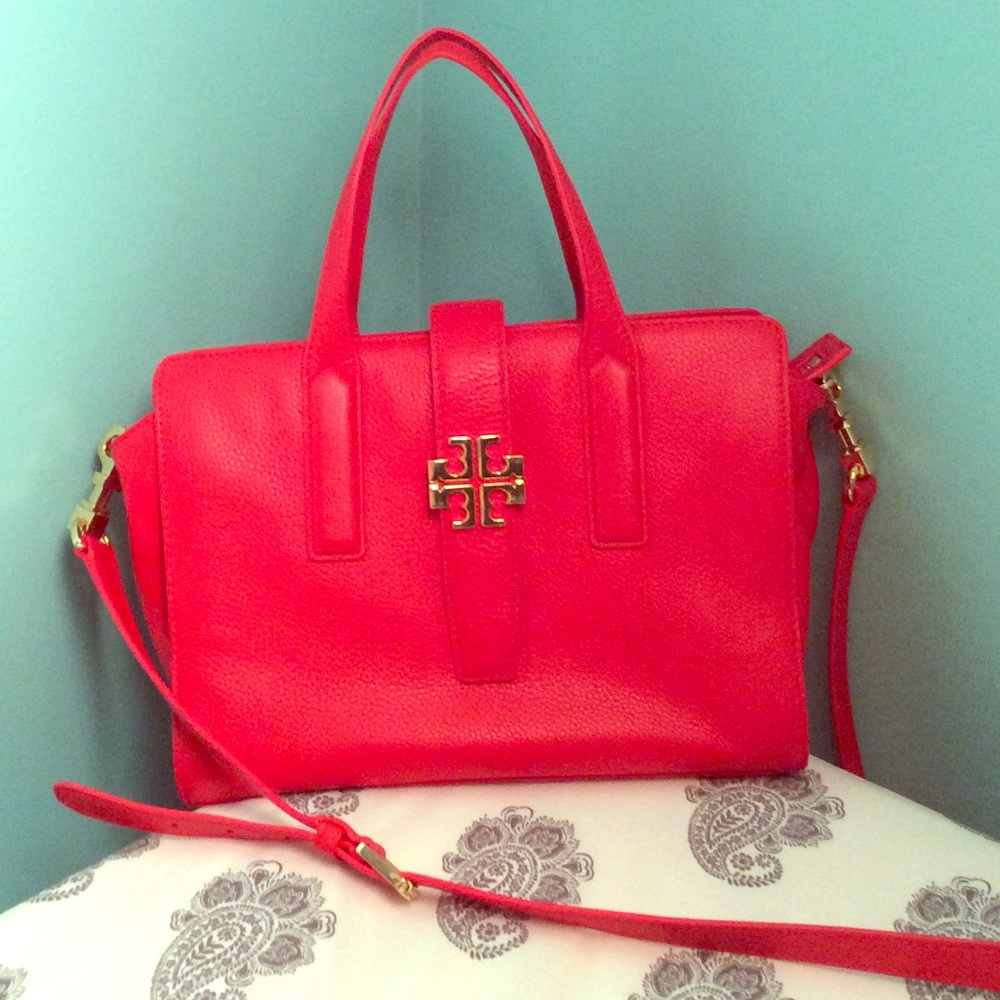 NWOT Tory Burch Meyer Convertible Leather Satchel