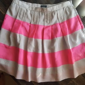 J. Crew Striped Skirt Pink size 4 J. Crew Striped Skirt Pink size 4