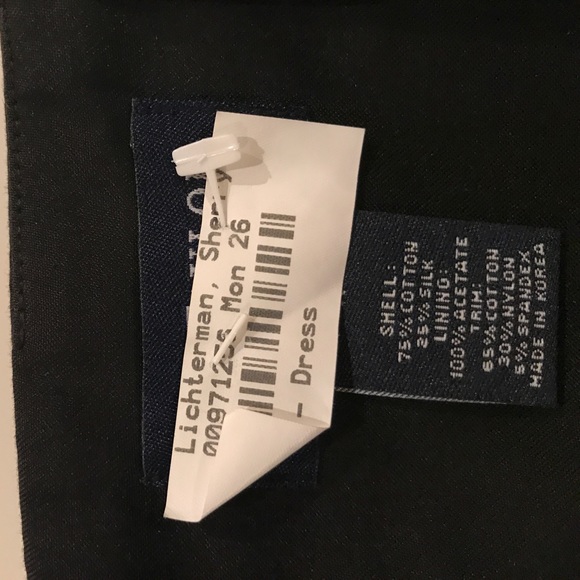 ANN TAYLOR BLACK STRAPLESS DRESS PETITE SIZE 4 - Picture 8 of 8