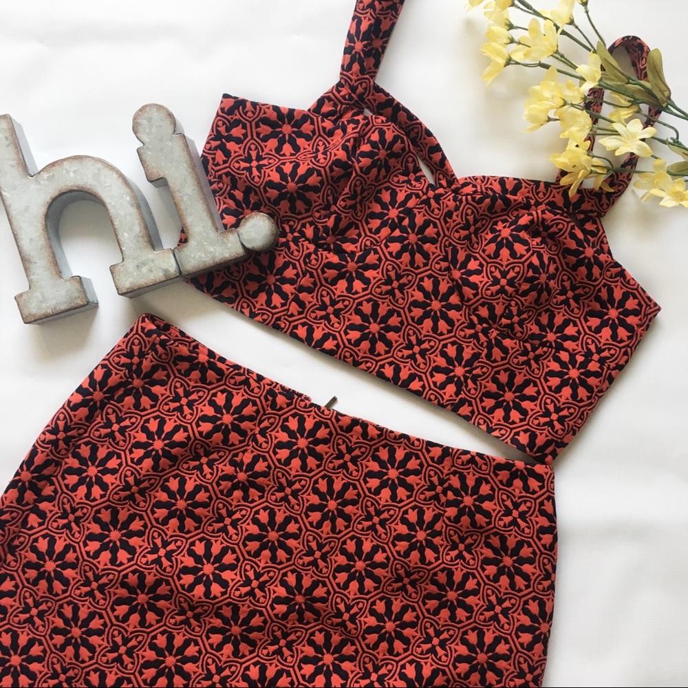 Forever 21 2-piece Set (Skirt and Crop Top)