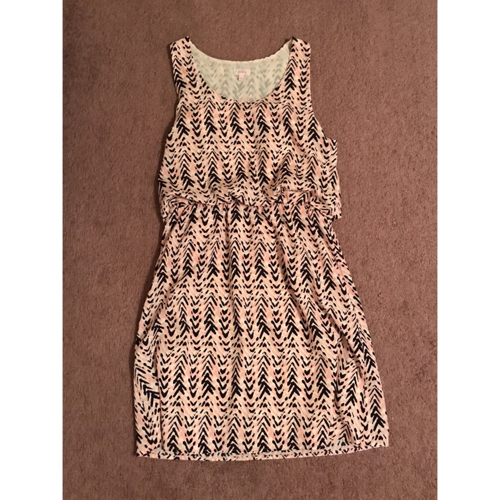 Pink Aztec Print Dress