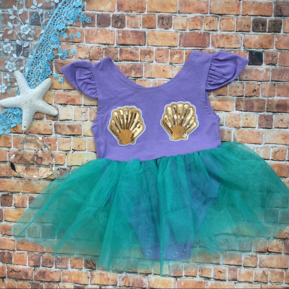 Baby Mermaid Dress Onesie