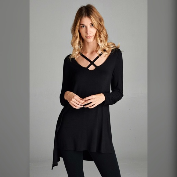 Long Sleeve Criss Cross Top - Picture 4 of 5