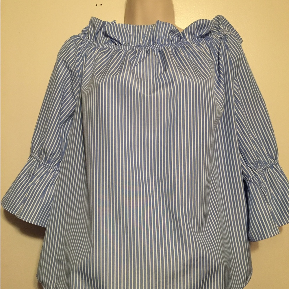 Blouse on or off shoulder XL Haute Project new
