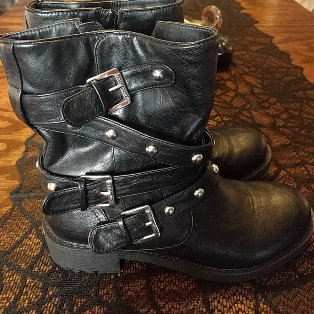 Strappy Moto Boot from G by Guess