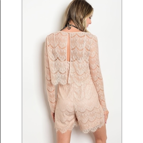 ⭕️LAST DAY!! Lace Romper and Top Set - Picture 2 of 2