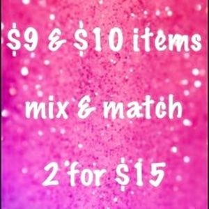 mix and match :) items