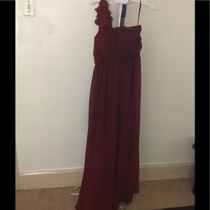 Women's long one shoulder flowy summer gown!!!