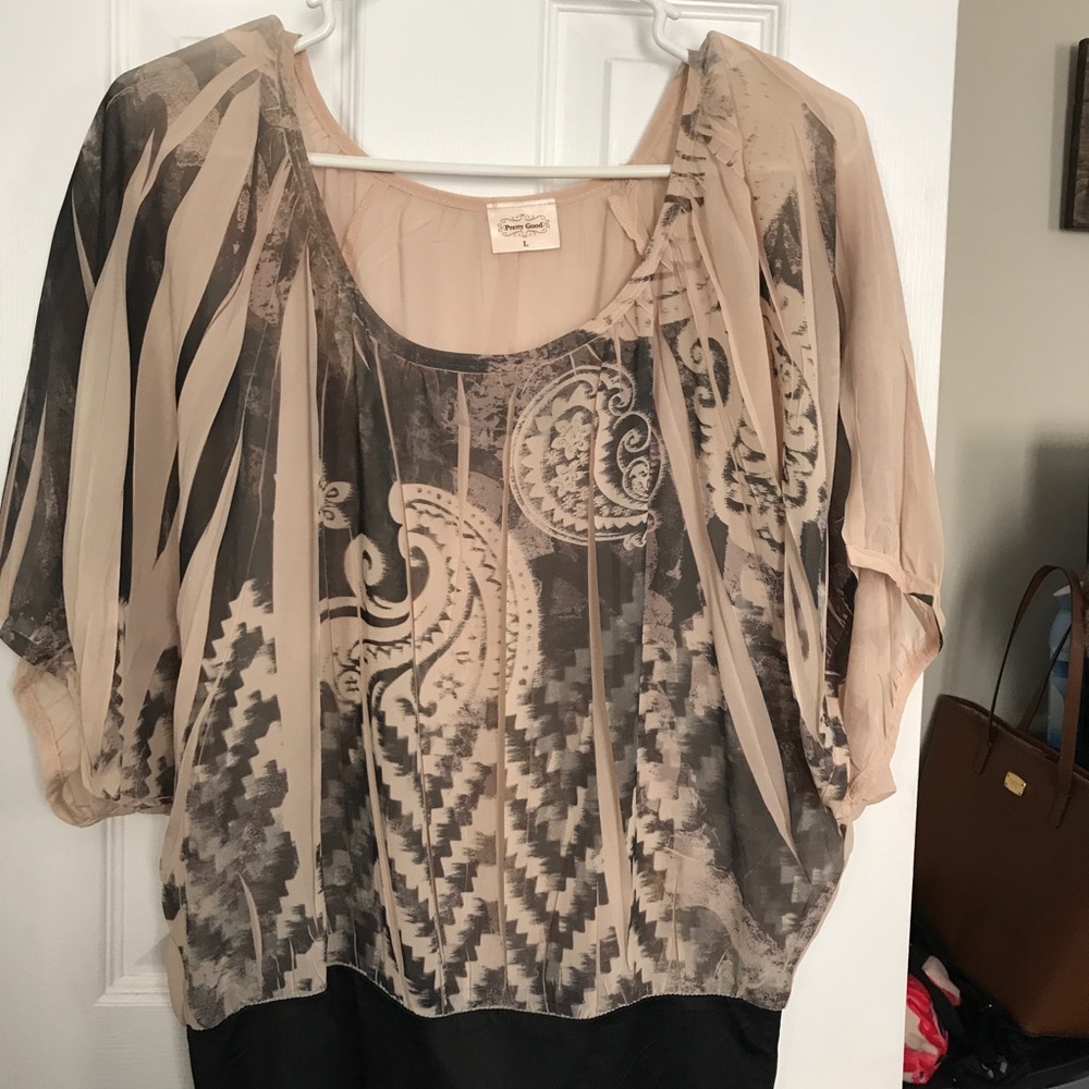 Flowy Dress Top, Size L