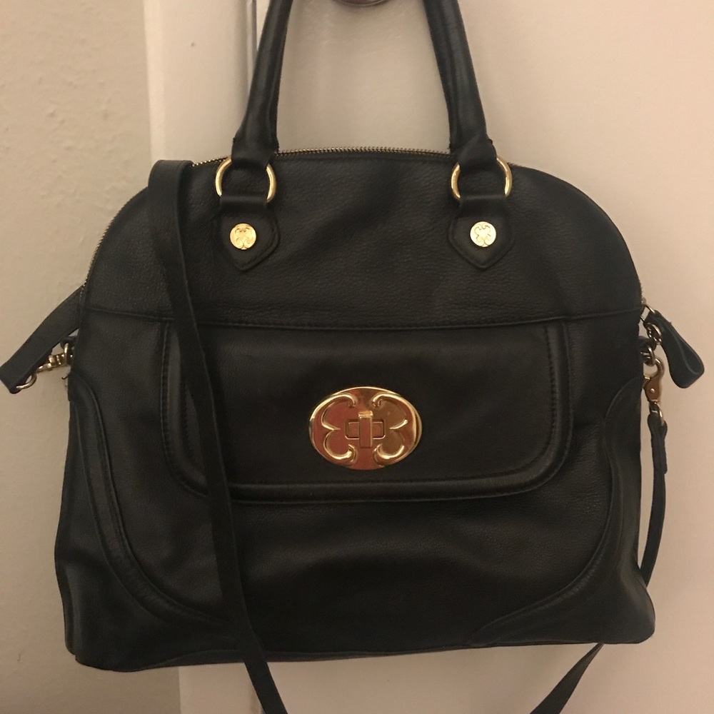 Emma Fox Black Leather Cross body