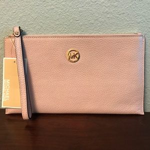 Michael Kors Fulton blossom leather clutch wallet Michael Kors Fulton blossom leather clutch wallet