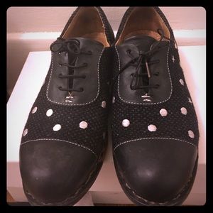 Office of Angela Scott Lace up polka dot.