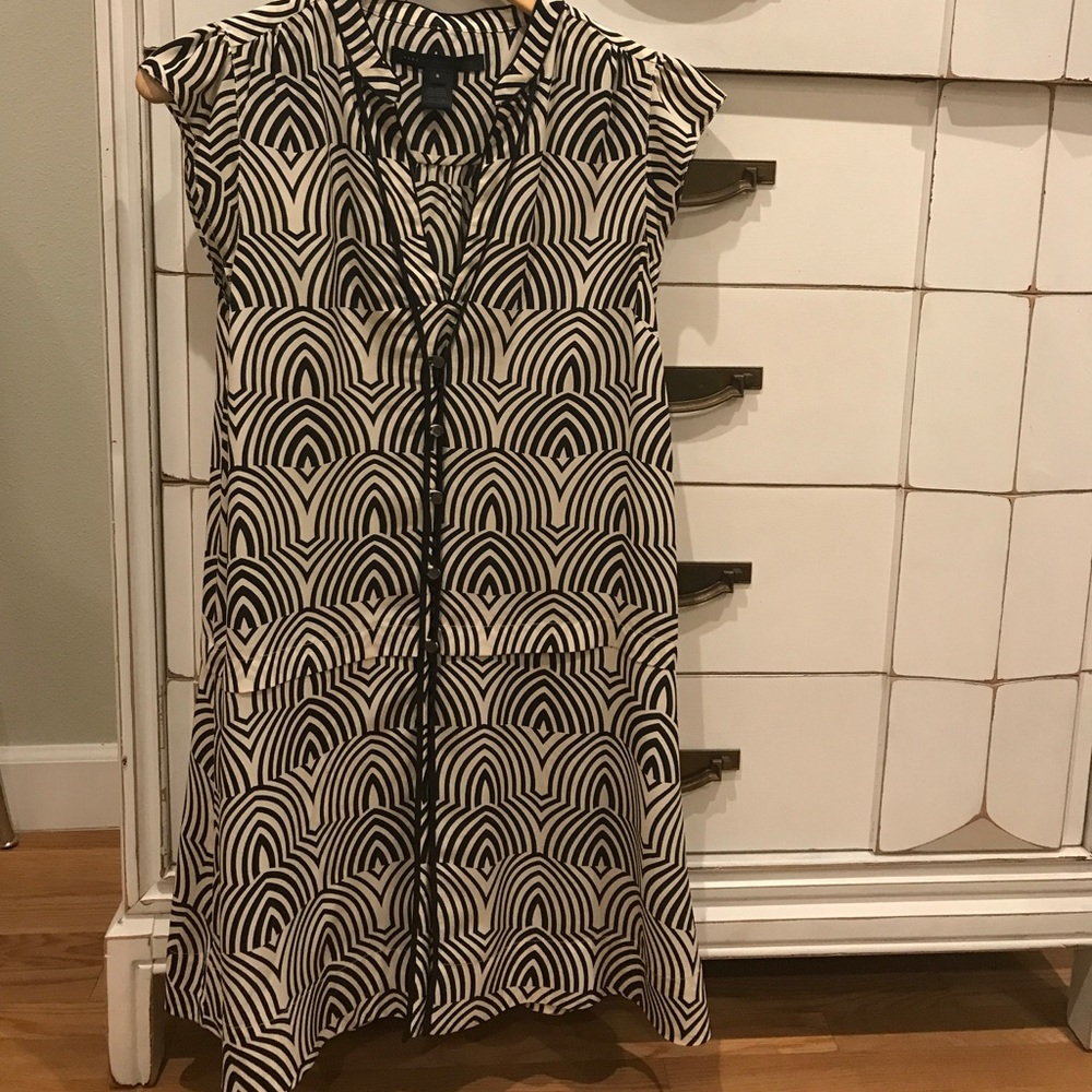 Marc By Marc Jacobs Silk Print Mini Dress