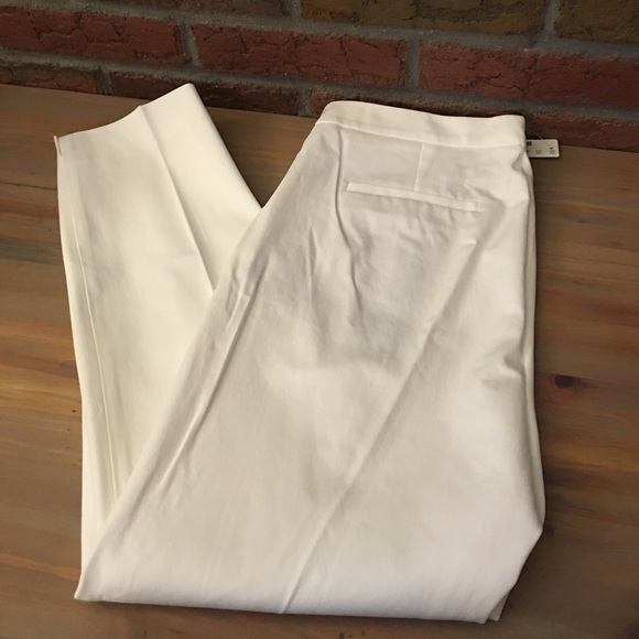 •WHITE• J.Crew Martie Slim Crop Pants NWT - Picture 3 of 8