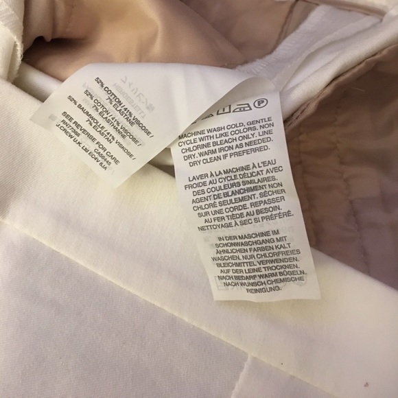 •WHITE• J.Crew Martie Slim Crop Pants NWT - Picture 8 of 8