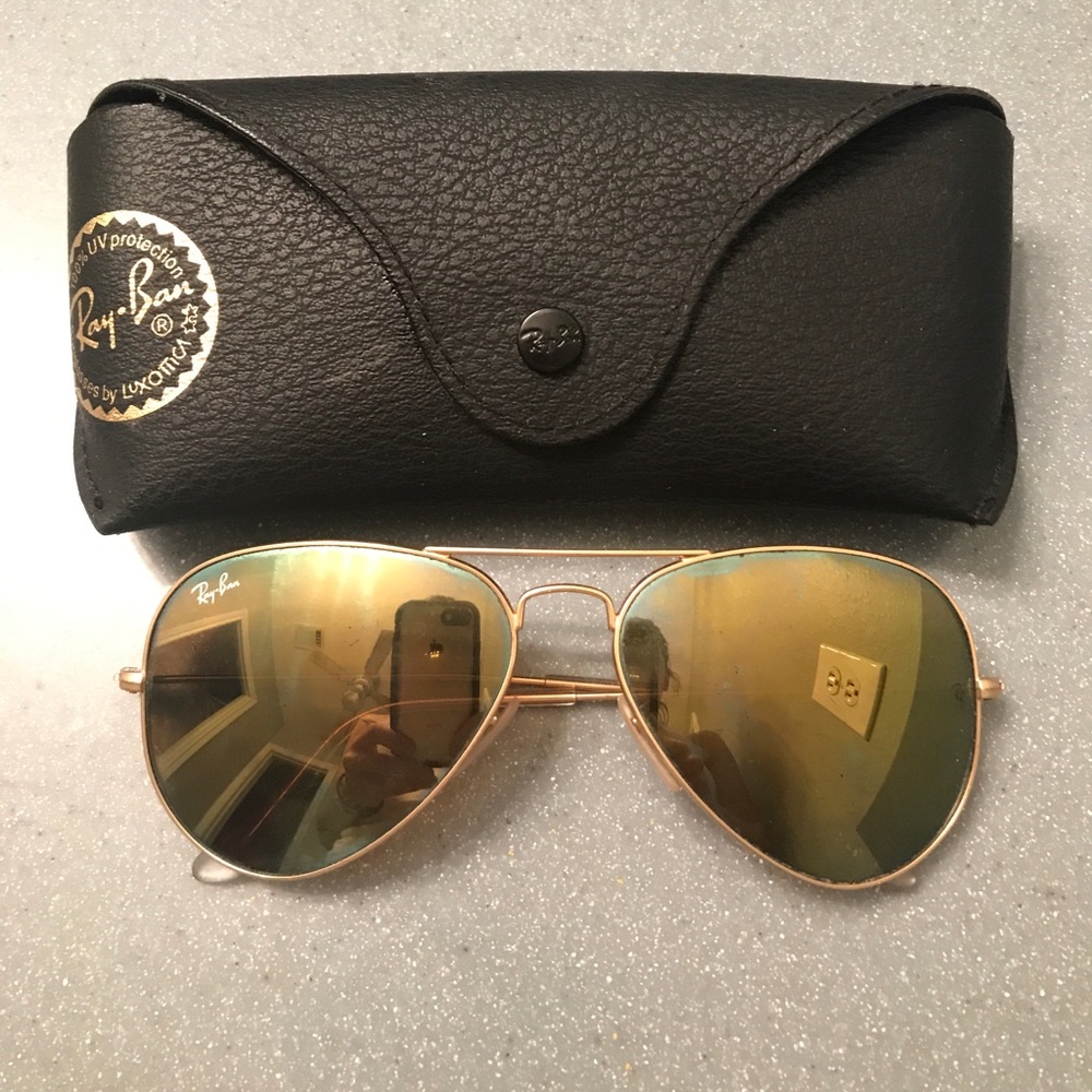 Authentic Ray-Ban Aviator FLASH LENSES