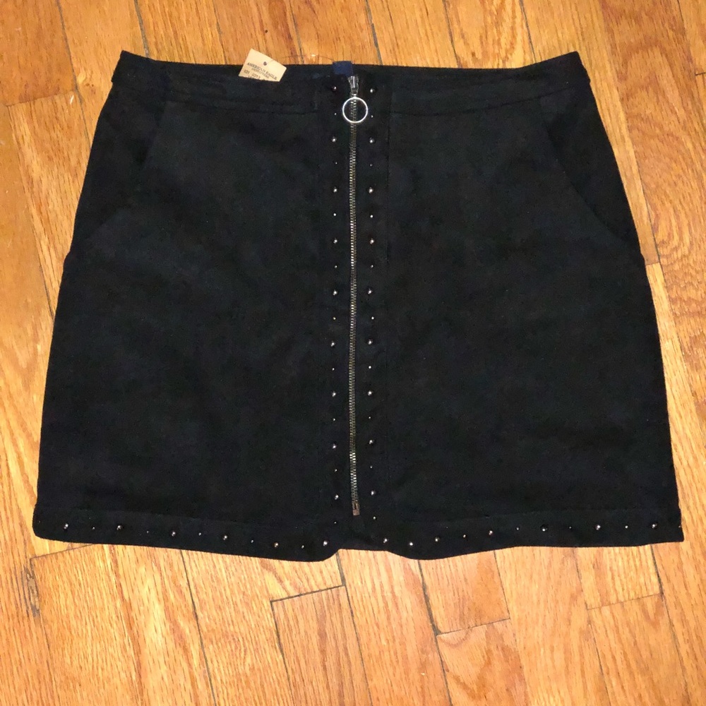 American Eagle Faux Suede Mini Skirt
