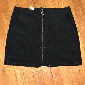 American Eagle Faux Suede Mini Skirt